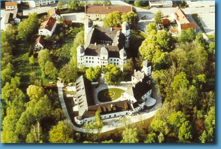 Luftansicht vom Wasserschlo