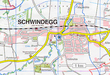 Straenplan von Schwindegg