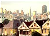 Viktorianischer Charme vor der Skyline San Franciscos