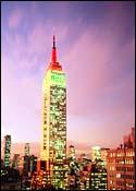 Kratzt mit 102 Stockwerken an den Wolken: das Empire State Building